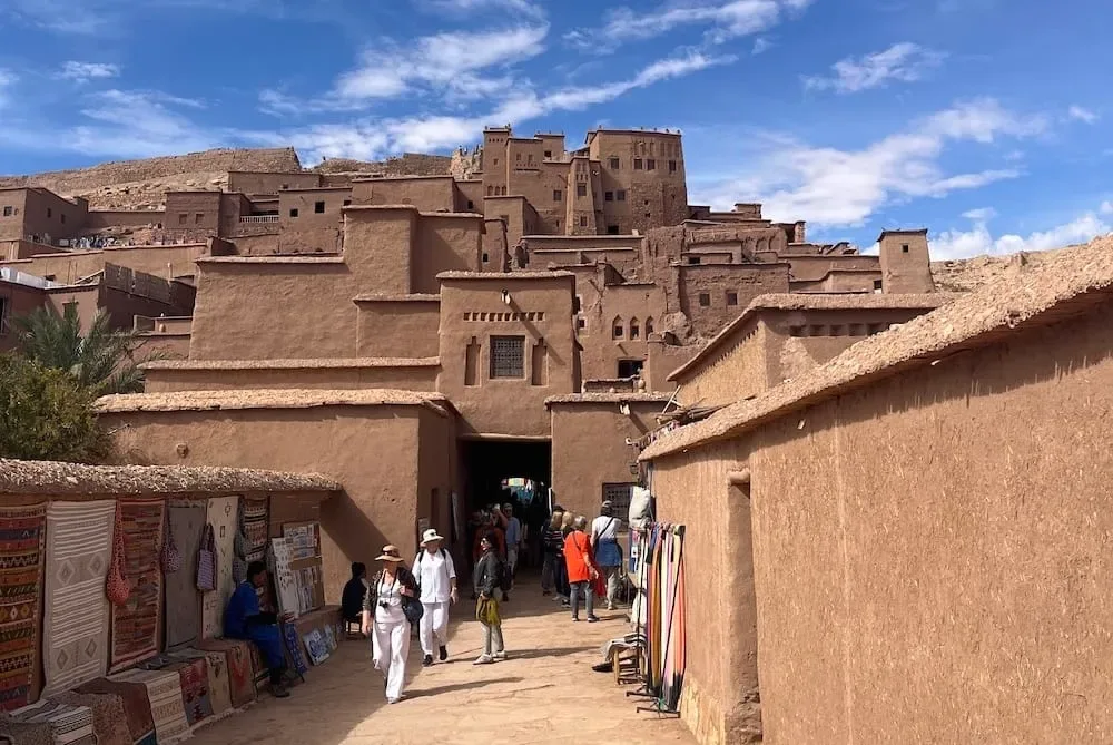 Scenic winding roads through the Atlas Mountains