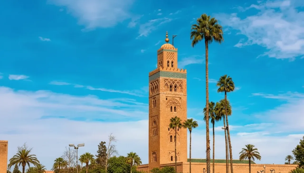 The scenic highway route between Agadir and Marrakech